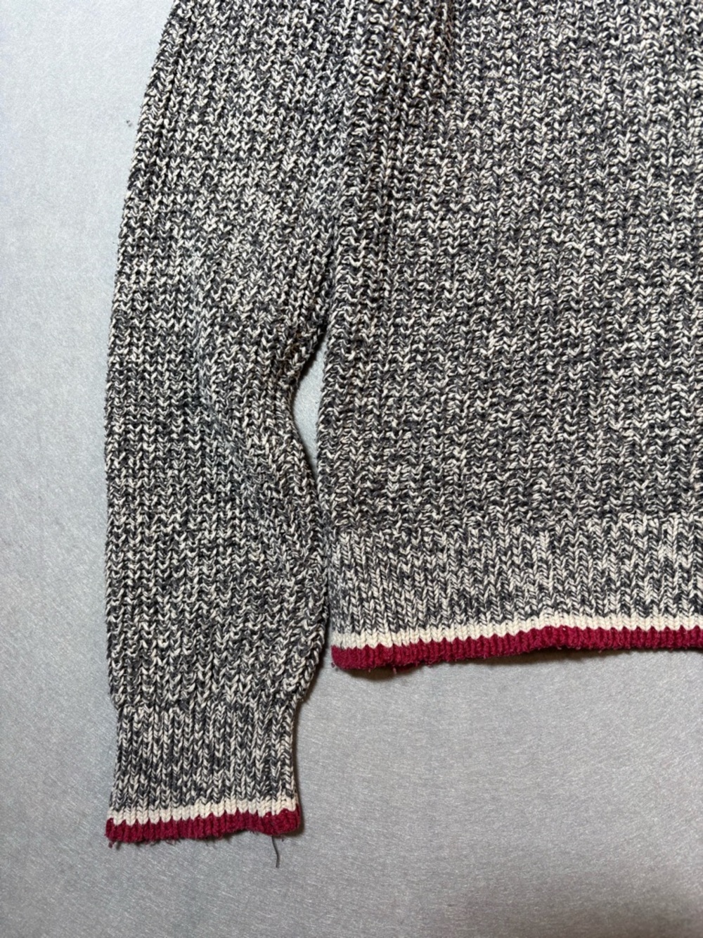 Roots Women’s Knit Cabin Crewneck Sweater with Red Trim - Picture 6 of 10